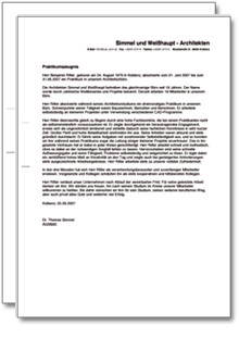 Praktikumszeugnis-Paket (Bauzeichner) - Muster-Vorlagen ...